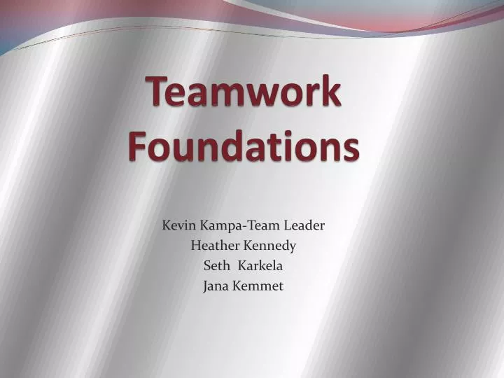 teamwork foundations