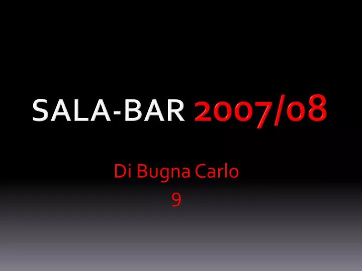 sala bar 2007 08