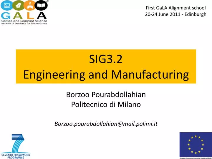 sig3 2 engineering and manufacturing