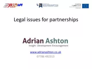 Legal issues for partnerships
