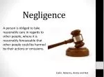 Negligence - slide 1