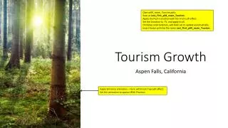 Tourism Growth