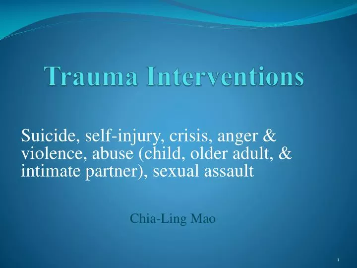 trauma interventions