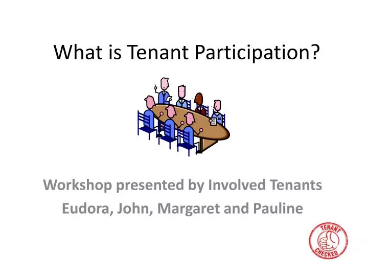 what is tenant participation