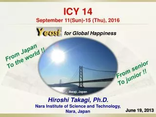 ICY 14 September 11(Sun)-15 (Thu), 2016