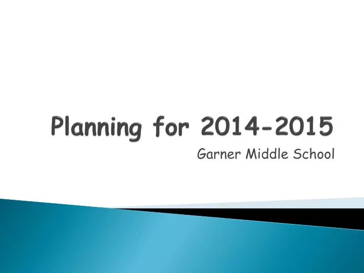 planning for 2014 2015