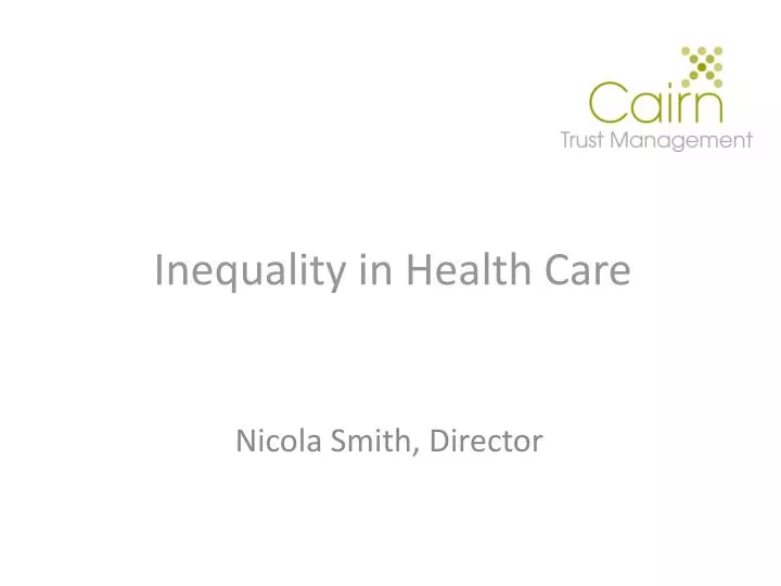 inequality in health care