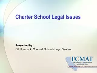 Charter School Legal Issues