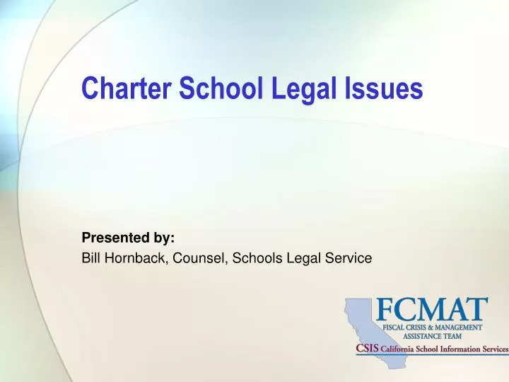charter school legal issues