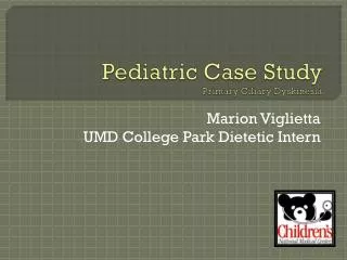 Pediatric Case Study Primary Ciliary Dyskinesia