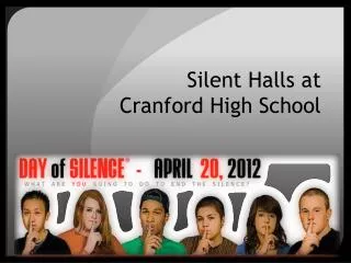 Silent Halls at Cranford High School