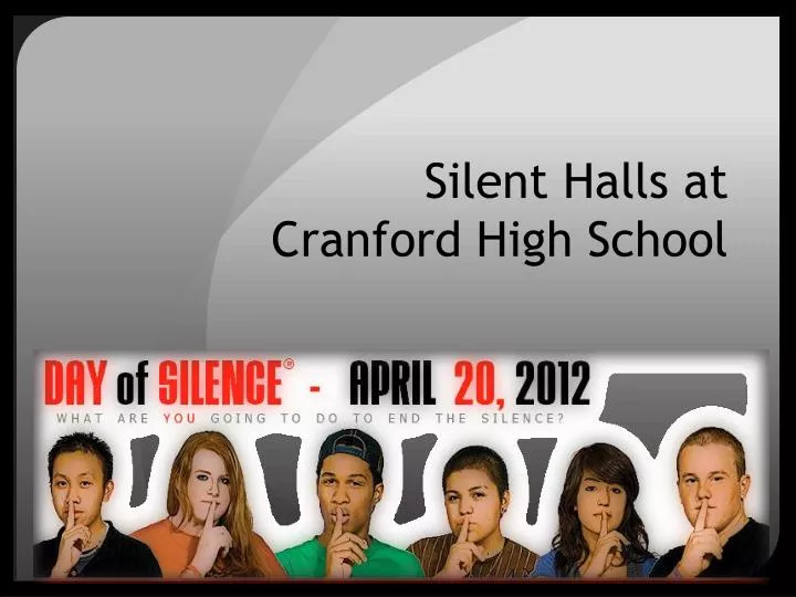 silent halls at cranford high school
