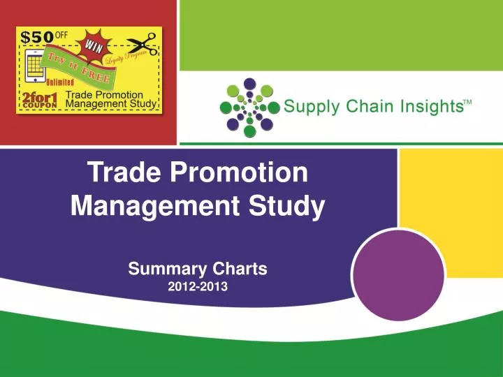 trade promotion management study summary charts 2012 2013