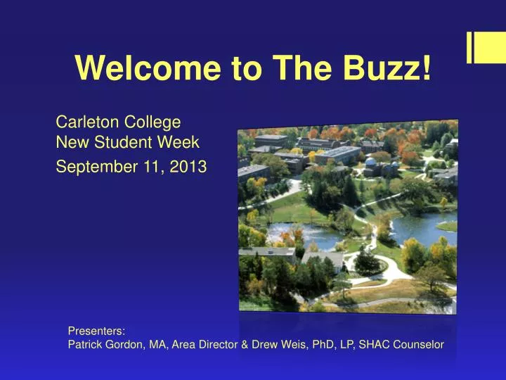 welcome to the buzz
