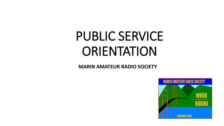 public service orientation