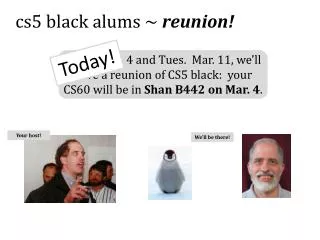 cs5 black alums ~ reunion!