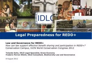 Legal Preparedness for REDD+