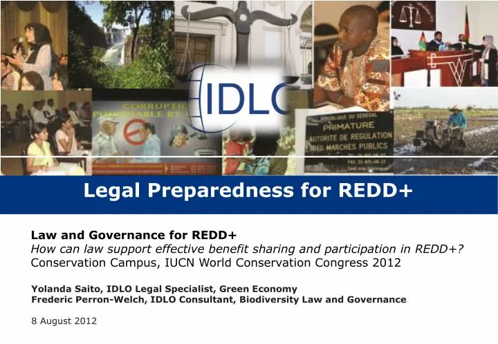 legal preparedness for redd