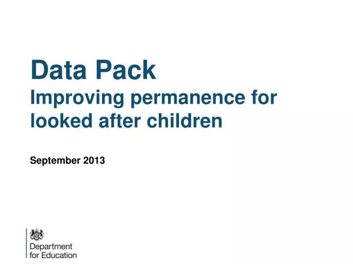 data pack improving permanence for looked after children