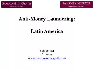 Anti-Money Laundering: Latin America