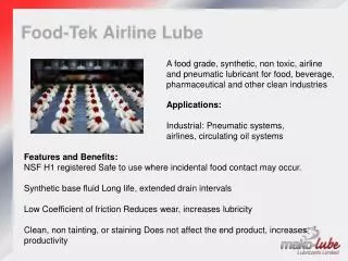 Food- Tek Airline Lube