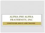 Alpha Phi Alpha Fraternity, Inc - slide 1