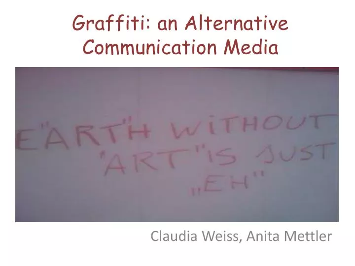 graffiti an alternative communication media