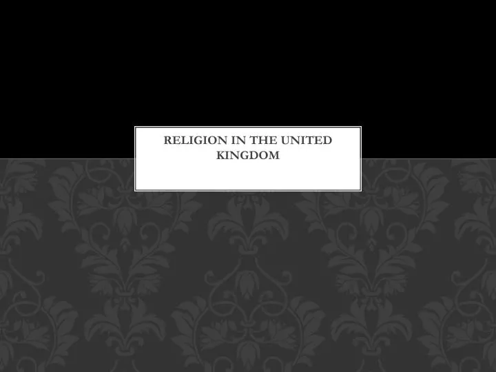 religion in the united kingdom