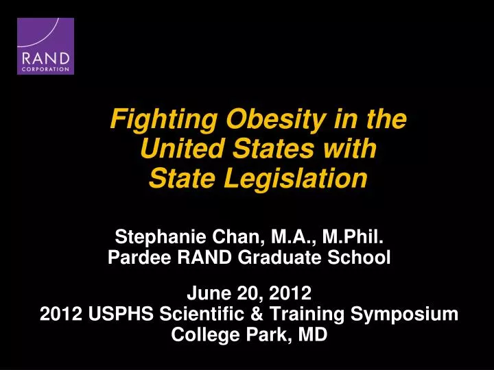 fighting obesity in the united states with state legislation