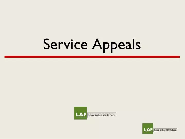 service appeals