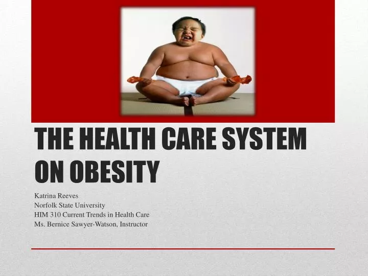 the health care system on obesity
