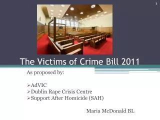 The Victims of Crime Bill 2011