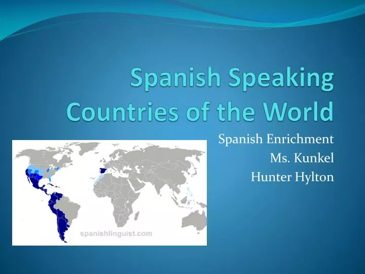 spanish speaking countries of the world