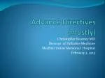 Advance Directives (mostly) - slide 1