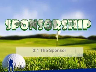 3.1 The Sponsor