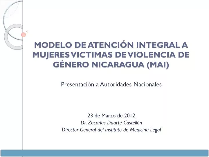 modelo de atenci n integral a mujeres victimas de violencia de g nero nicaragua mai