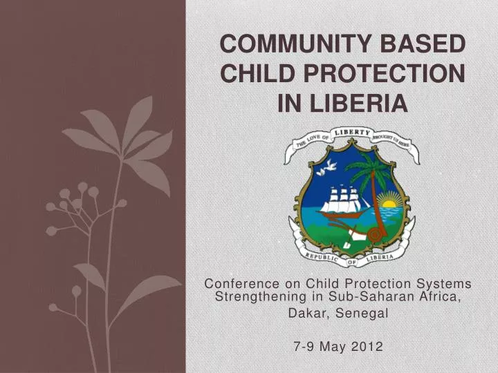 community based child protection in liberia