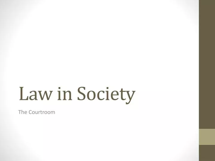 law in society