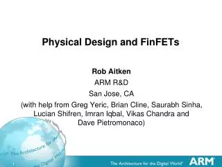 Physical Design and FinFETs