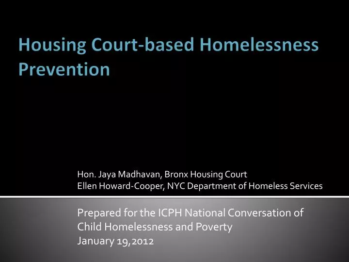 housing court based homelessness prevention an evaluation of nyc s housing help program