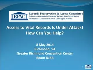 Access to Vital Records Is Under Attack! How Can You Help?
