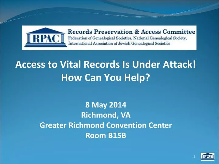 access to vital records is under attack how can you help