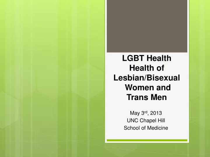 lgbt health health of lesbian bisexual women and trans men