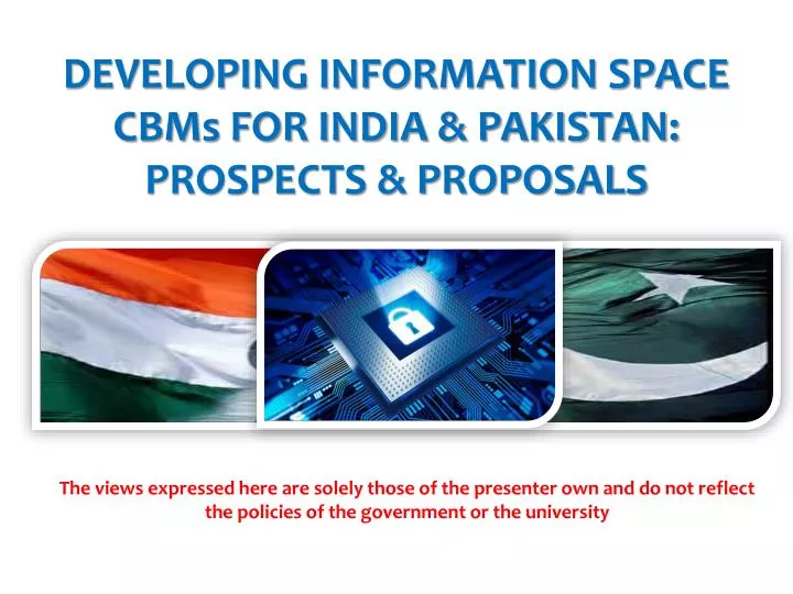 developing information space cbms for india pakistan prospects proposals