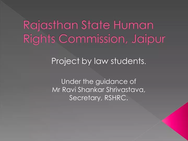 rajasthan state human rights commission jaipur