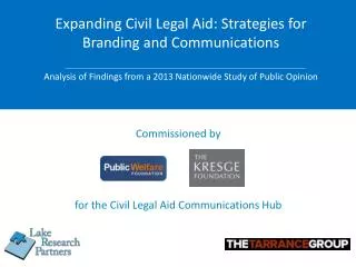 Commissioned by for the Civil Legal Aid Communications Hub