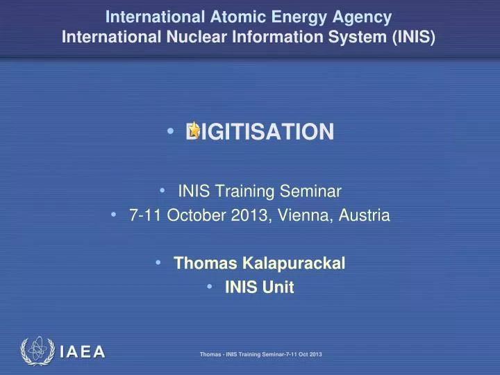 international atomic energy agency international nuclear information system inis