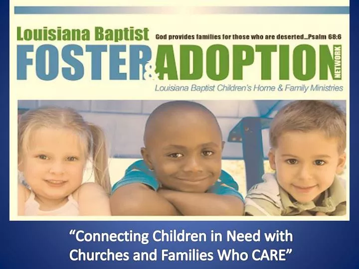connecting children in need with churches and families who care