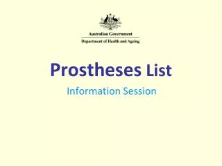Prostheses List