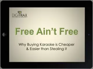 Why Buying Karaoke is Cheaper &amp; Easier than Stealing it